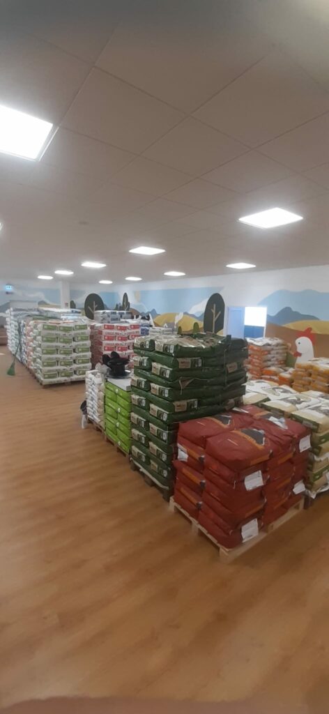 Cereali selezionati puliti e confezionati da noi e mangimi pellettati sbriciolati o in farina prodotti da aziende leader del mercato per animali da cortile